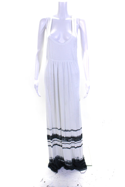 Standard James Perse Women's Scoop Neck Sleeveless Maxi Dress White Size 3