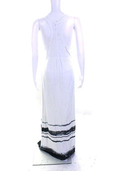 Standard James Perse Women's Scoop Neck Sleeveless Maxi Dress White Size 3