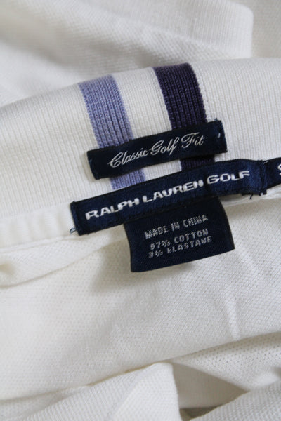 Ralph Lauren Golf Womens Short Sleeves Polo Shirt White Cotton Size Small