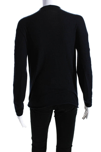 Giorgio Armani Womens Long Sleeve Crew Neck Knit Top Black Size Small