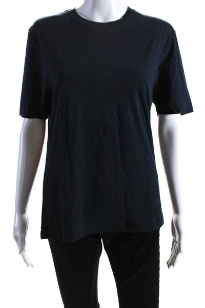 Vince Womens Short Sleeve Crew Neck T Shirt Cotton Black Size Small