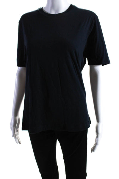 Vince Womens Short Sleeve Crew Neck T Shirt Cotton Black Size Small