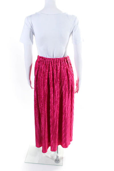 Maeve Anthropologie Womens Elastic Waistband Midi A Line Skirt Pink Size 1X