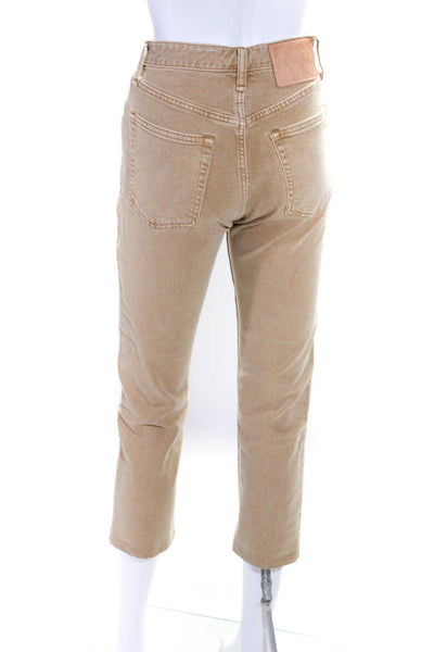 Rag & Bone Womens Maya High Rise Ankle Slim Leg Jeans Beige Size 24