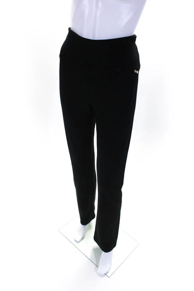 Calvin Klein Women's Pull-On Flat Front Straight Leg Casual Pants Black Size M