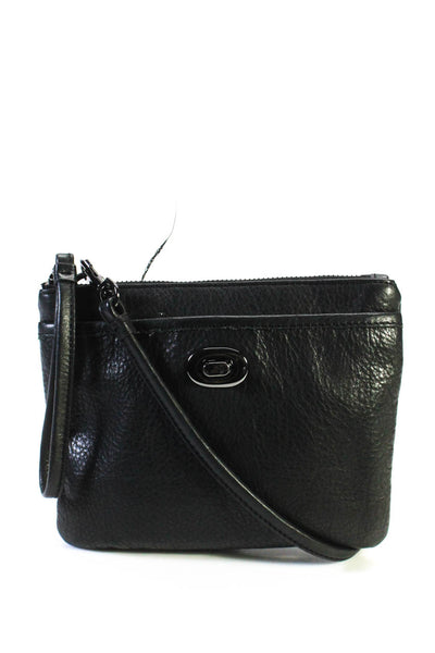 Margot Women's Zip Closure Leather Crossbody Handbag Black Size S