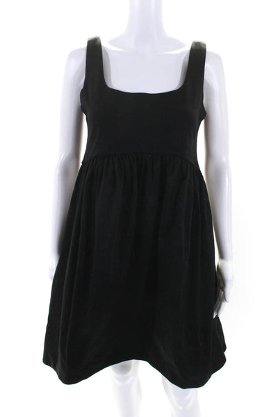 Cynthia Rowley Womens Sleeveless Knee Length Pullover Dress Black Size Small