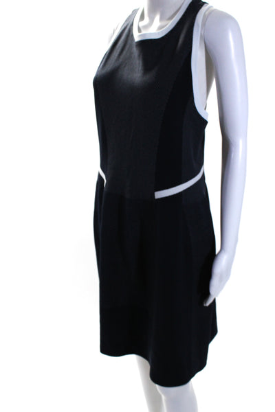 Sweaty Betty Womens Sleeveless A Line Midi Dress Navy Blue White Size 12