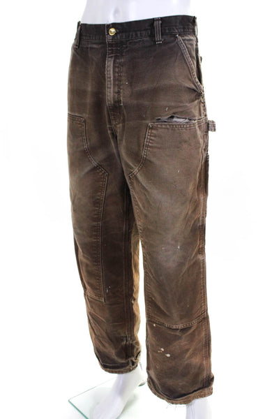 Carhartt Mens Brown Distress Straight Leg Jeans Size 36 from eBay Endless Runway