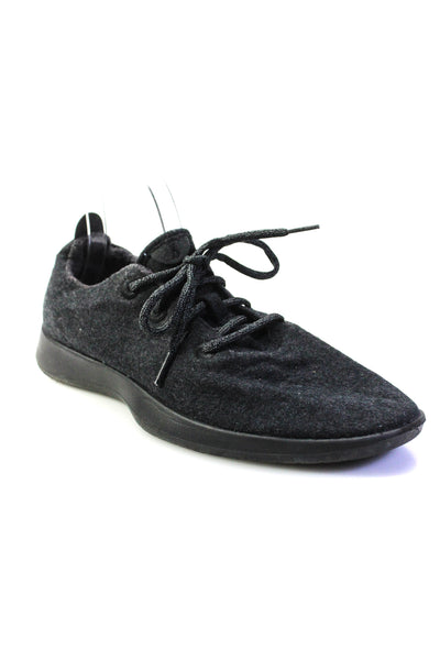 Allbirds Mens Low Top Fleece Wool Runners Sneakers Dark Gray Size 12