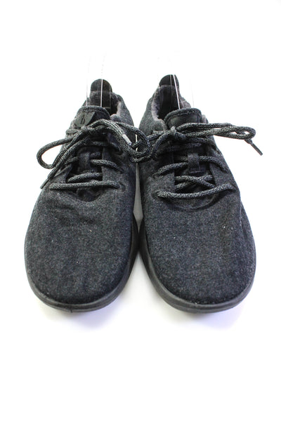 Allbirds Mens Low Top Fleece Wool Runners Sneakers Dark Gray Size 12