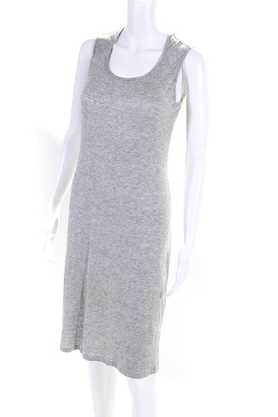 Michael Stars Womens Gray Scoop Neck Sleeveless Mini Tank Dress Size XS