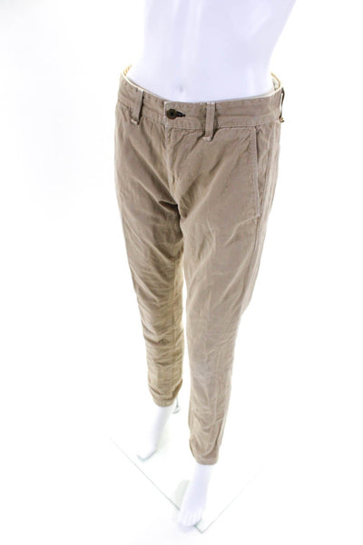 Rag & Bone Womens Khaki Cotton High Rise Straight Leg Chino Pants Size 28