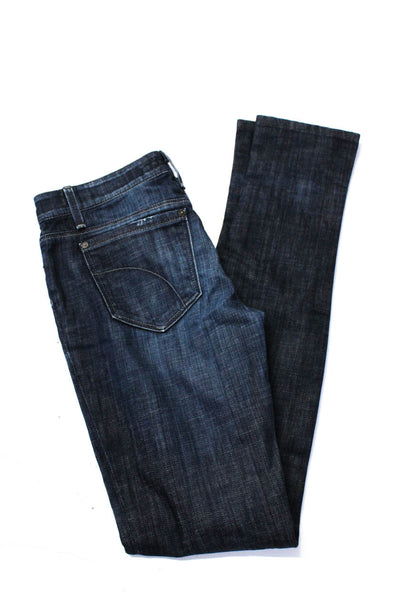 Joes Womens Blue Dark Wash Mid-Rise Skinny Ankle Jeans Size 24