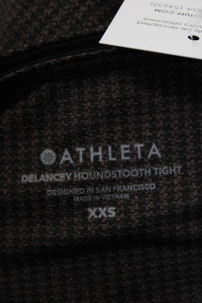 Athleta Womens Brown Black Printed Pull On Pants Leggings Size XXS