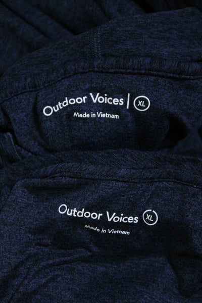 Outdoor Voices Mens Lightweight Hoodie Tank Top Set Navy Blue Size XL