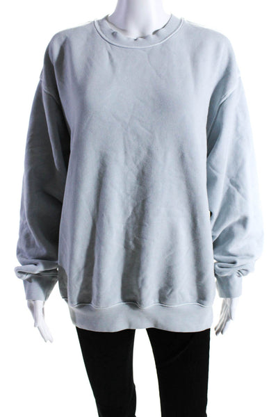 Madewell Women's Crewneck Long Sleeves Pullover Sweatshirt Blue Size S