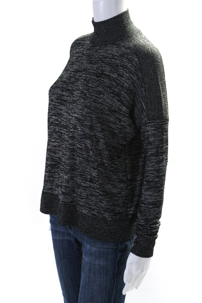 Rag & Bone Womens Long Sleeve Mock Neck Knit Top Gray Size XS