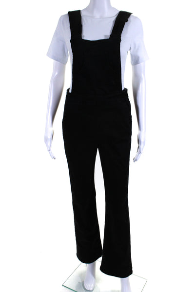 Ba&Sh Women's Sleeveless Pockets Straight Leg Overall Jumpsuit Black Size 1