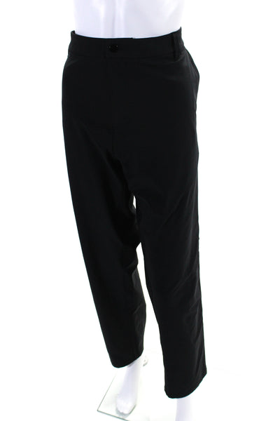 Lululemon Womens Tapered Leg Front Zip Five Pocket Pants Black Size 38