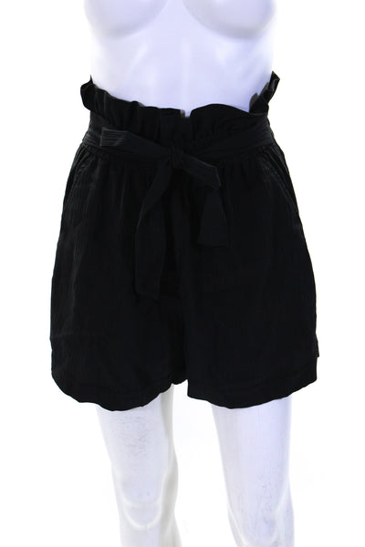 3.1 Phillip Lim Womens Wide Leg Elastic Waist Shorts Black Size 2