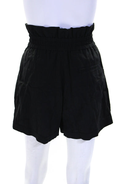 3.1 Phillip Lim Womens Wide Leg Elastic Waist Shorts Black Size 2