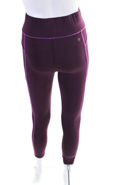 All Access Womens Tapered Leg Elastic Waist Athletic Set Pink Size Medium