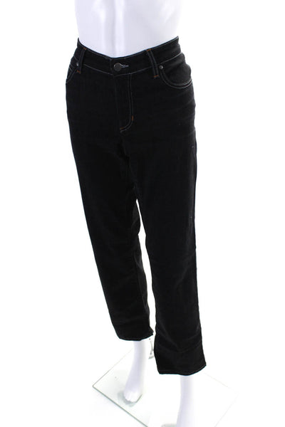 Eileen Fisher Womens Zipper Fly Straight Leg High Rise Jeans Gray Denim Size 8