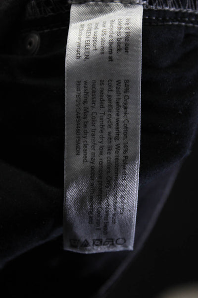 Eileen Fisher Womens Zipper Fly Straight Leg High Rise Jeans Gray Denim Size 8