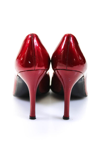 Stuart Weitzman Womens Pointed Toe Pumps Red Patent Size 8 eBay Endless Runway