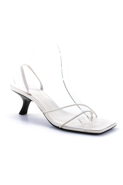 The Row Womens Slingback Thong Sandals White Size 38 8 eBay Endless Runway