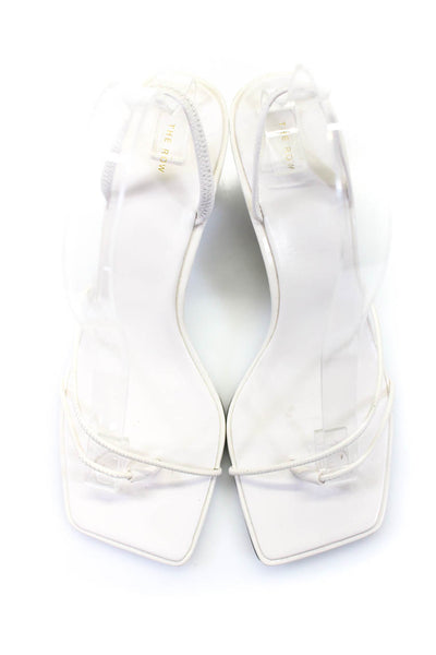 The Row Womens Slingback Thong Sandals White Size 38 8 eBay Endless Runway