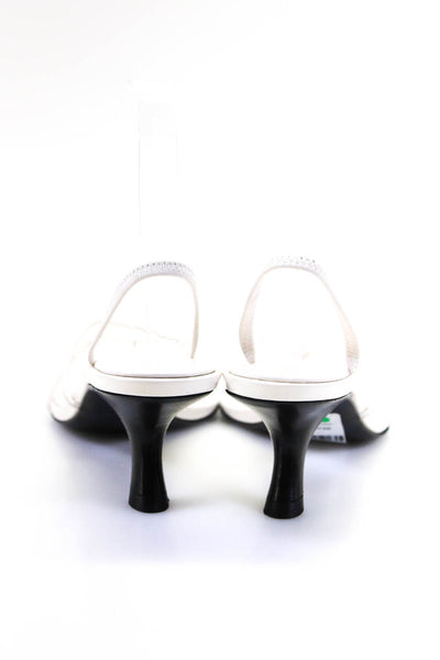 The Row Womens Slingback Thong Sandals White Size 38 8 eBay Endless Runway