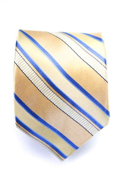 Michael Michael Kors Mens Striped Silk Tie Beige Blue eBay Endless Runway