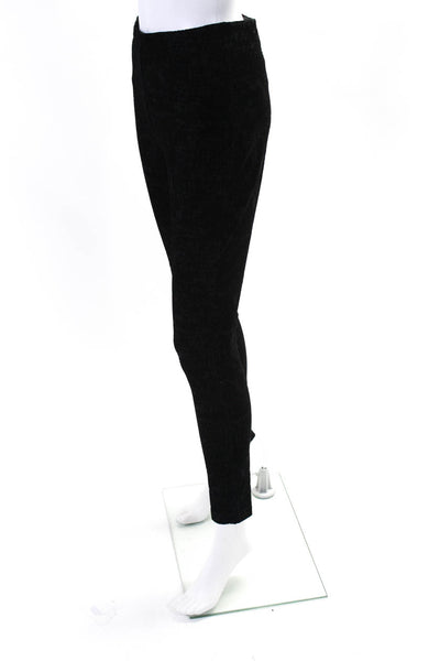 Lysse Womens Patchwork Textured Abstract Slip-On Skinny Pants Black Size M