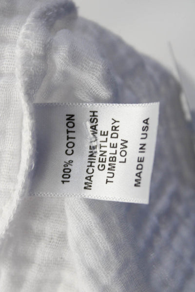 Felicite Womens Sleeveless Smocked A Line Mini Dress White Cotton Size 1