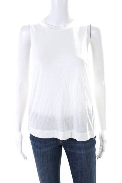 Lune Womens Sleeveless Wide Fit Stevie Pullover Tank Top White Size Medium