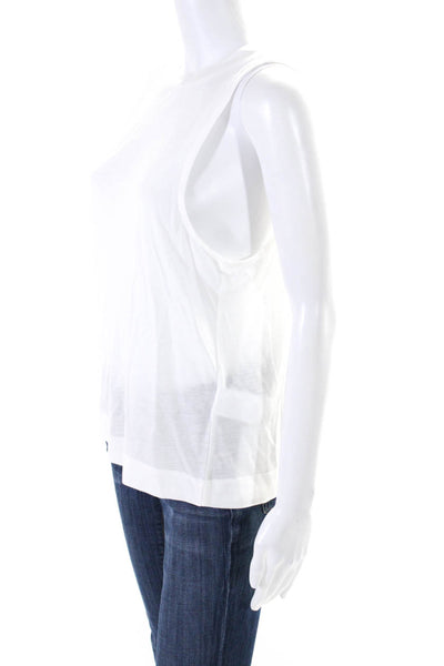Lune Womens Sleeveless Wide Fit Stevie Pullover Tank Top White Size Medium