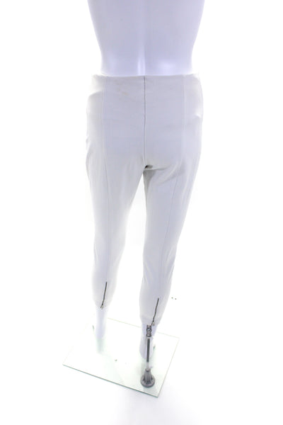 Lysse Womens Elastic Waist Slip-On Casual Athletic Leggings White Size M
