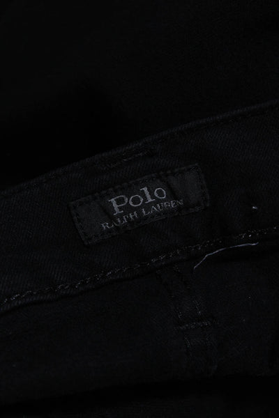 Polo Ralph Lauren Men's Five Pockets Straight Leg Pants Black Size 36