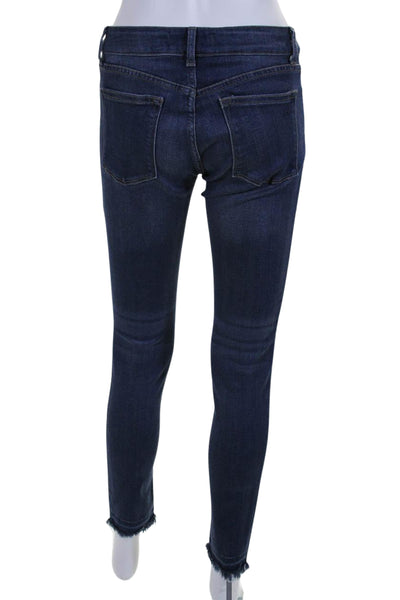 DL1961 Womens Denim Five Pocket Button Close Mid-Rise Skinny Jeans Blue Size 28