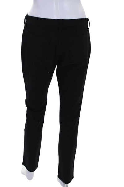 Eileen Fisher Womens Mid Rise Ponte Leggings Skinny Pants Black Size 8P