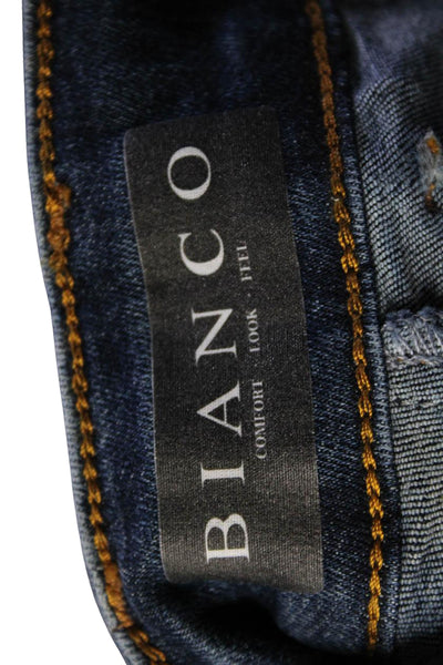 Bianco Women's High Waist Five Pockets Dark Wash Skinny Denim Pants Size 27