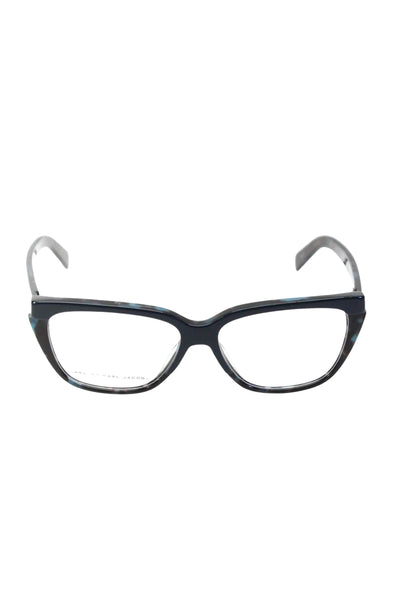 Marc By Marc Jacobs Womens MMJ 646 Square Eyeglass Frames Navy Blue Plastic