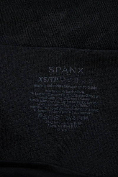 Spanx Womens Camouflage Print Elastic Waist Slip-On Leggings Black Size XS