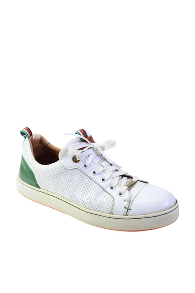 Royal Albartross Women's Round Toe Leather Rubber Sole Sneakers White Size 9