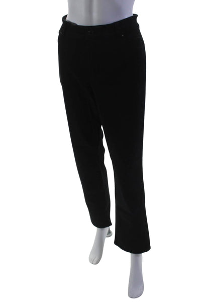 Lauren Ralph Lauren Womens High Rise Premier Straight Leg Jeans Black Size 16
