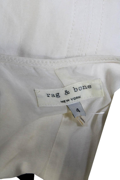 Rag & Bone Womens Two-Toned Strappy V-Neck Sleeveless Dress Beige Size 4