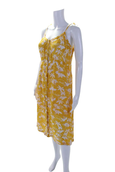 Los Angeles Atelier + Other Stories Womens Floral Print Dress Yellow Size 10