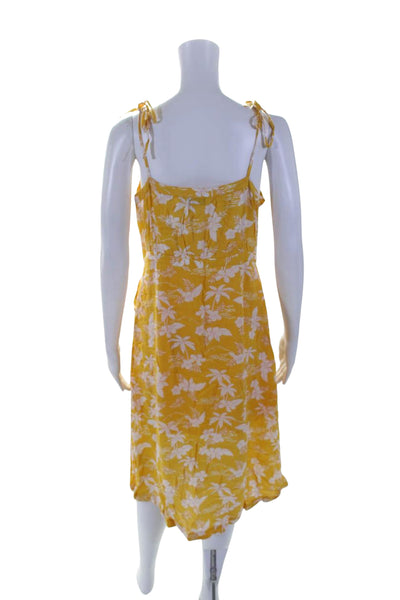 Los Angeles Atelier + Other Stories Womens Floral Print Dress Yellow Size 10